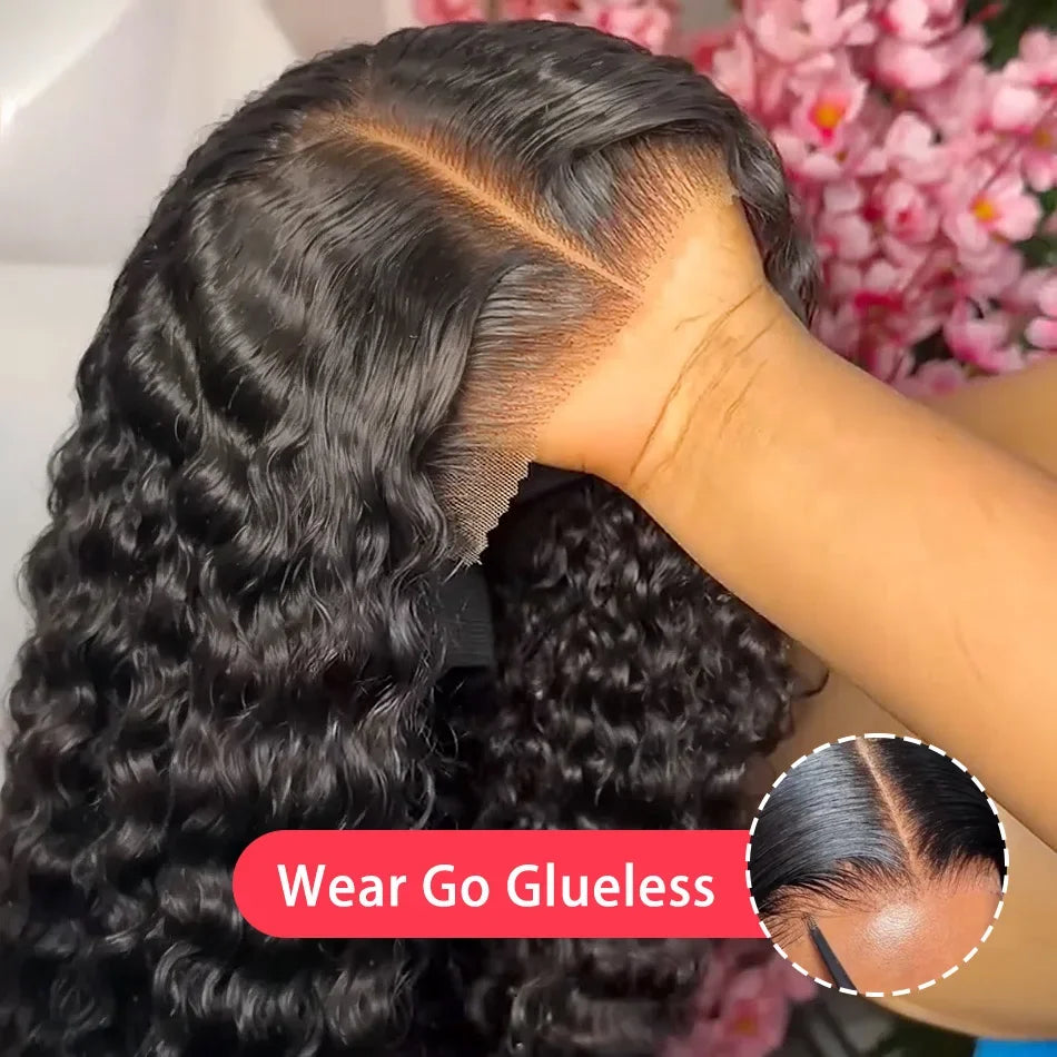 40" HD Lace Front Deep Wave Human Hair Wig (13x4 / 13x6)