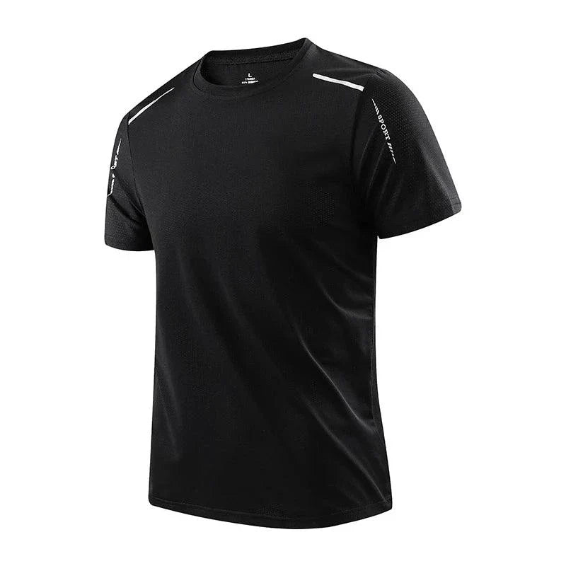 CHRLCK Men's Quick Dry Running T Shirt Size M Breathable Outdoor Sports Tee Hiking Fishing Summer Essentials - URBANPICK FASHION
