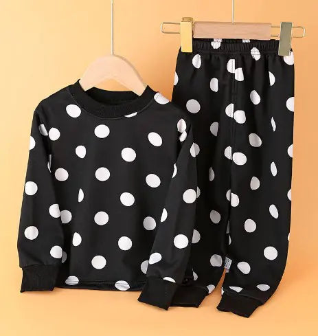Boys' Cartoon Print Long Sleeve Pajama Set for Kids - URBANPICK FASHION