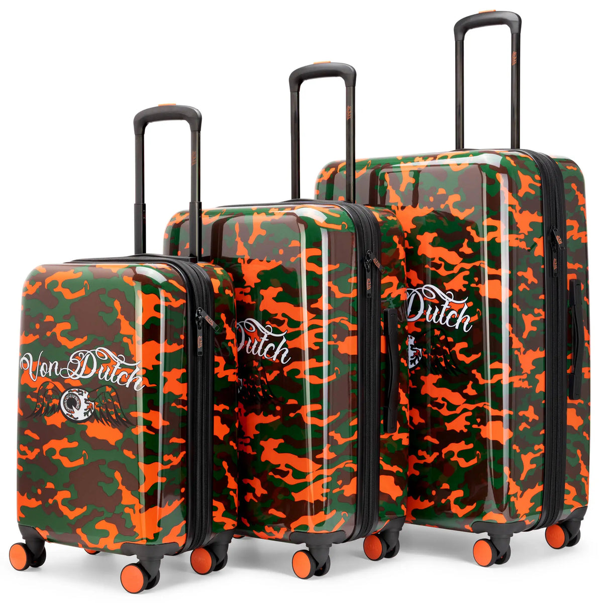 Kustom Kulture 3-Piece Expandable Hardside Spinner Luggage Set - URBANPICK FASHION