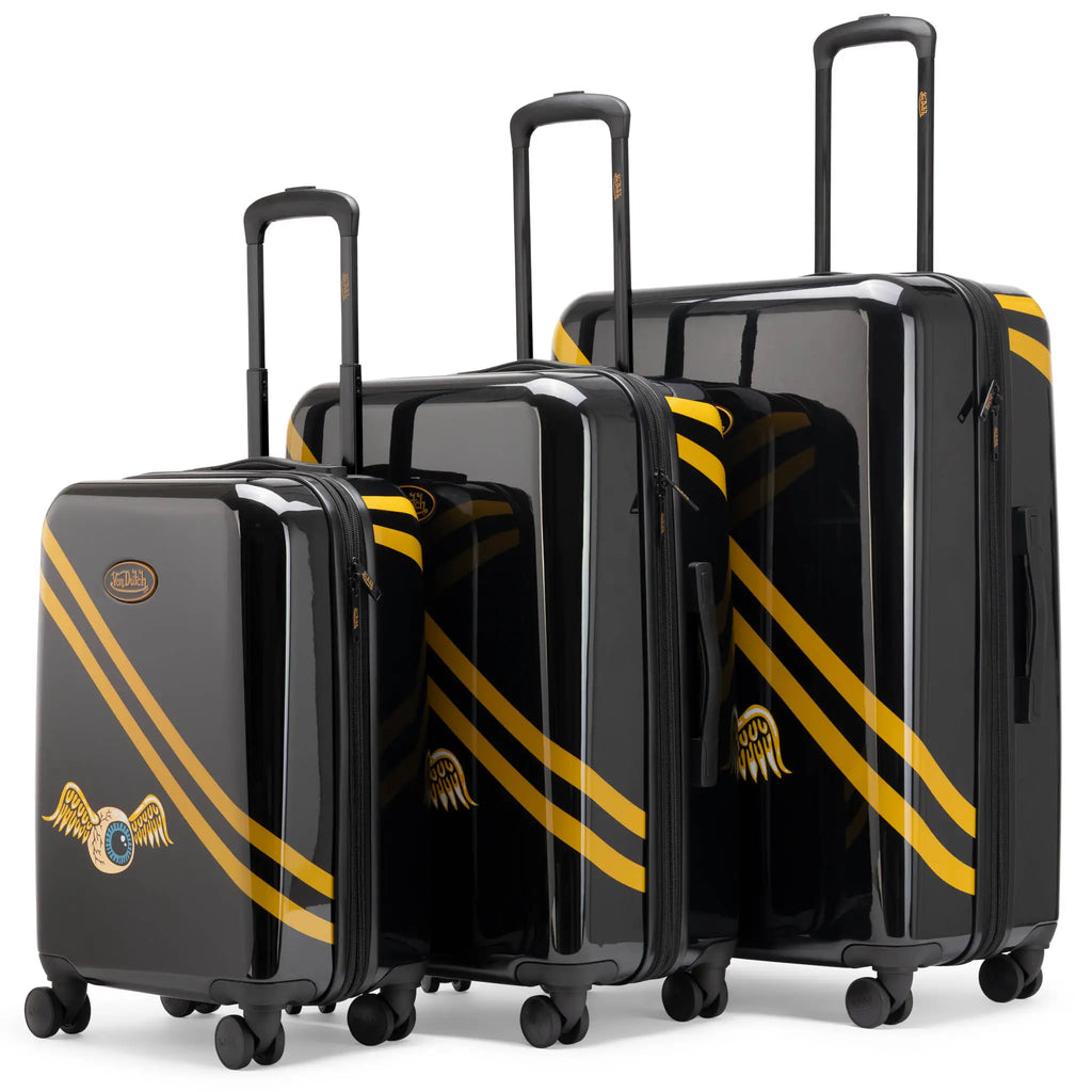 Kustom Kulture 3-Piece Expandable Hardside Spinner Luggage Set - URBANPICK FASHION