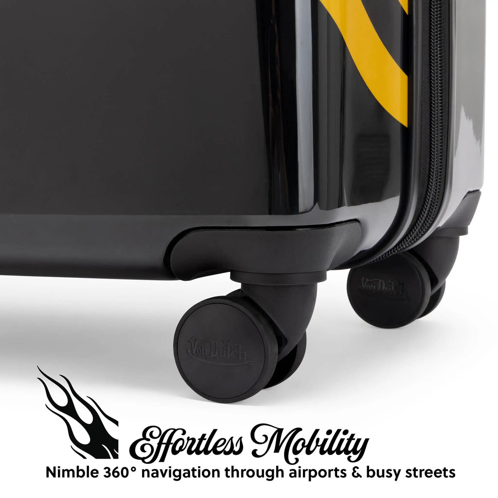 Kustom Kulture 3-Piece Expandable Hardside Spinner Luggage Set - URBANPICK FASHION