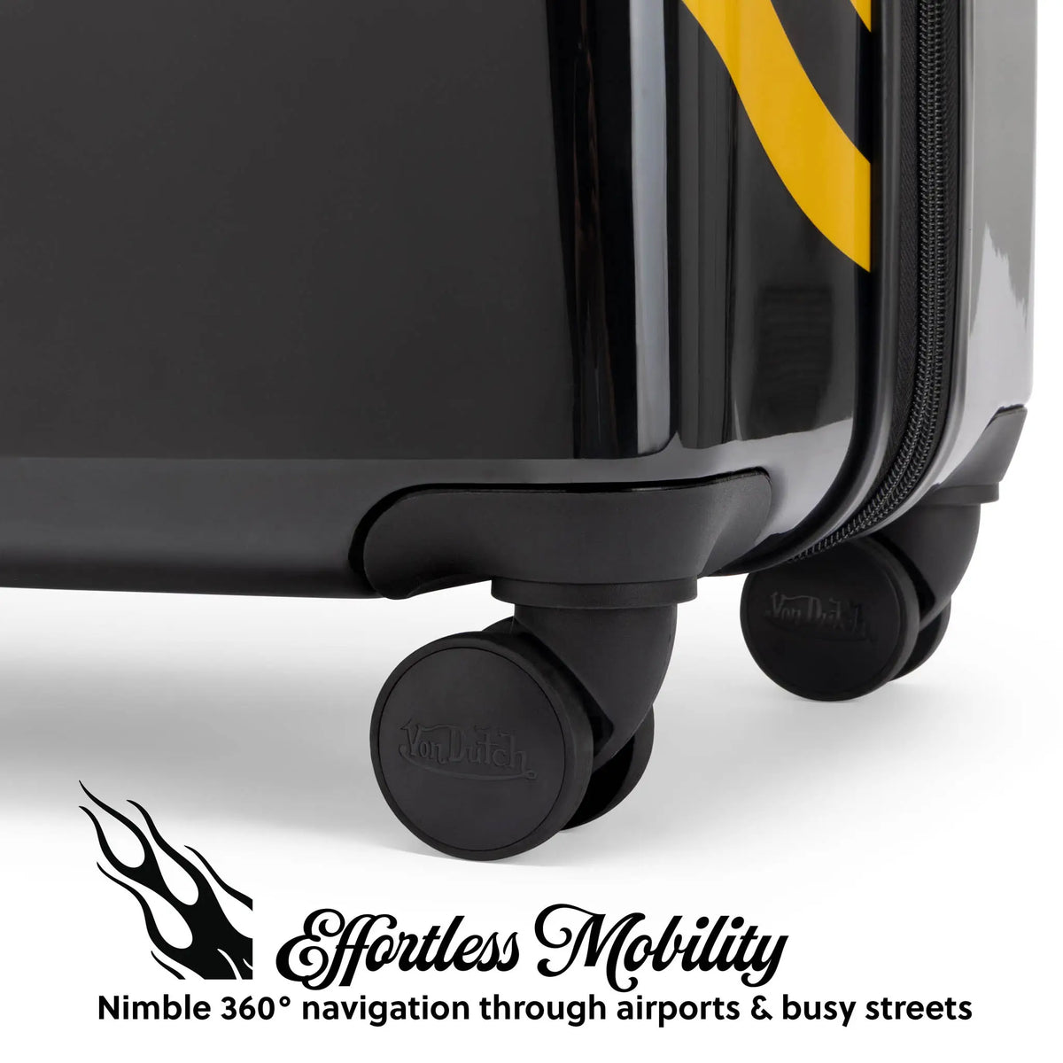 Kustom Kulture 3-Piece Expandable Hardside Spinner Luggage Set - URBANPICK FASHION