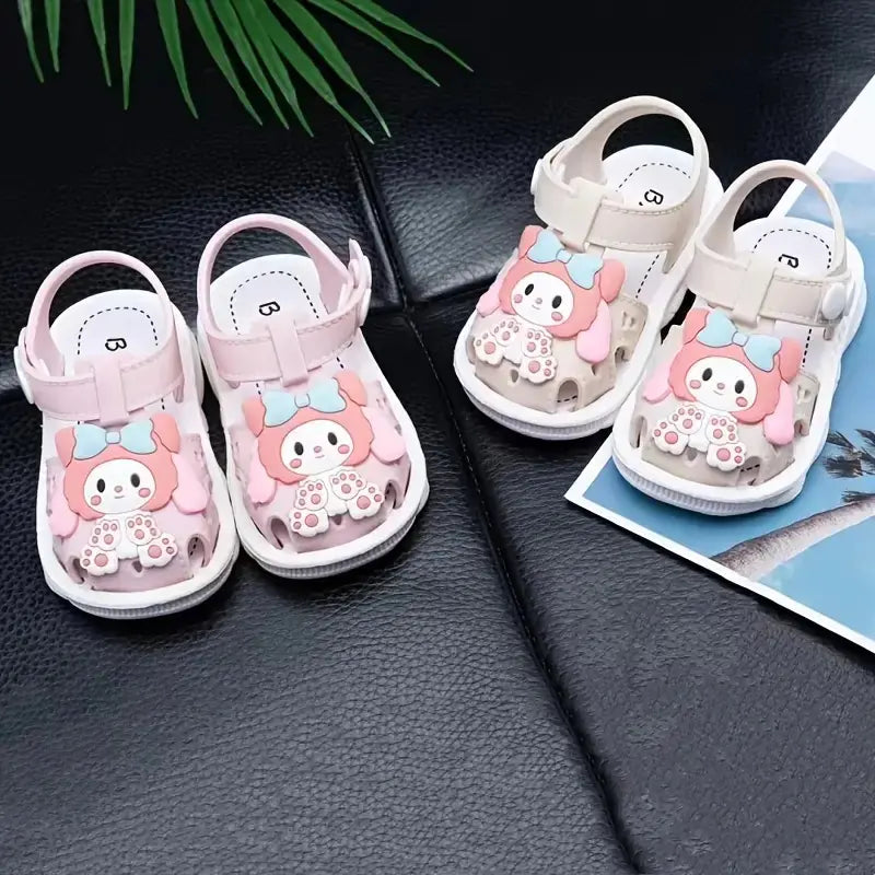 Cute Cartoon Girls' Non-Slip Princess Beach Sandals - URBANPICK FASHION