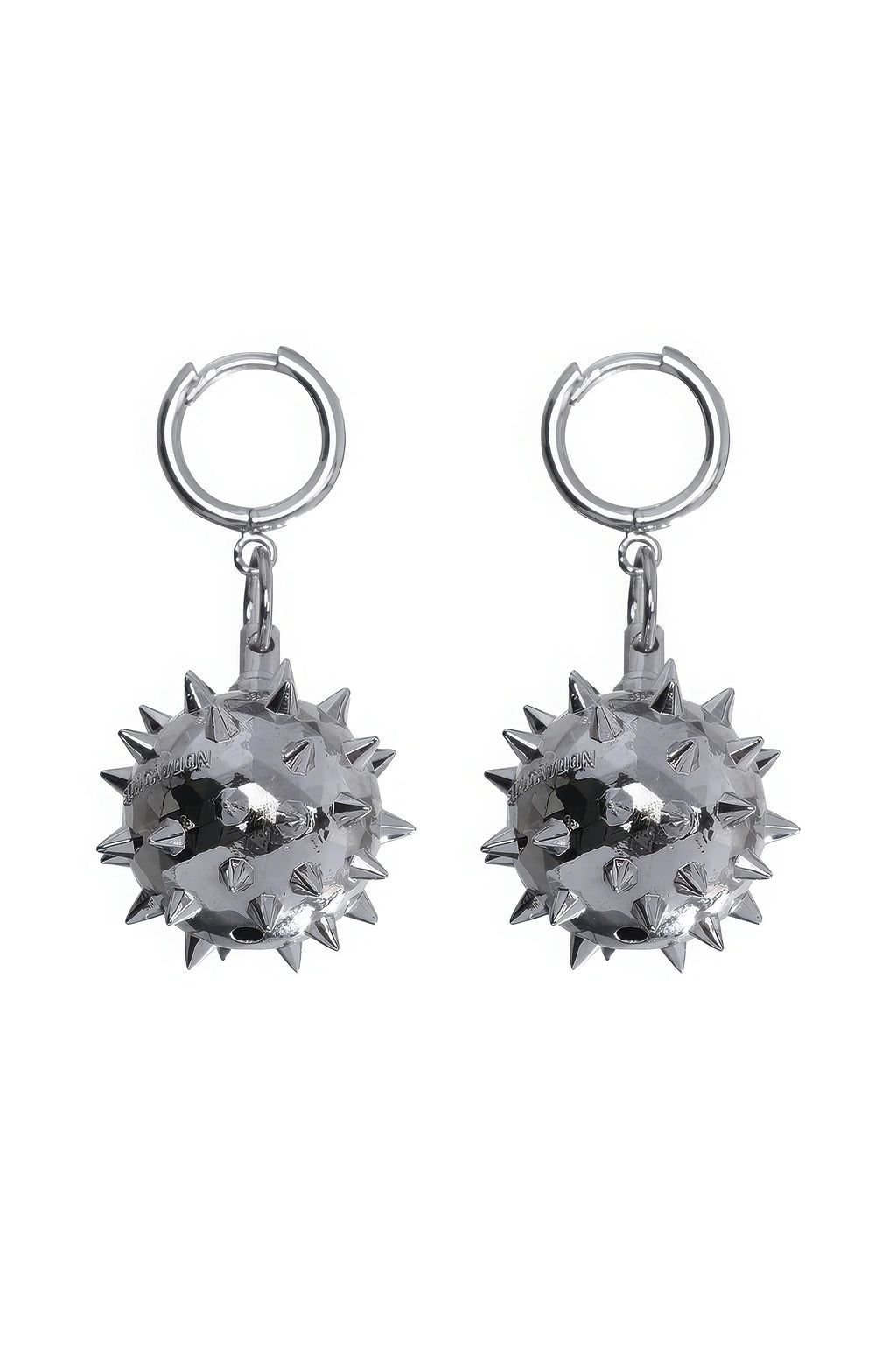 Warrior Chain Ball Earrings – Edgy & Unisex Statement Piece (Pair) - URBANPICK FASHION