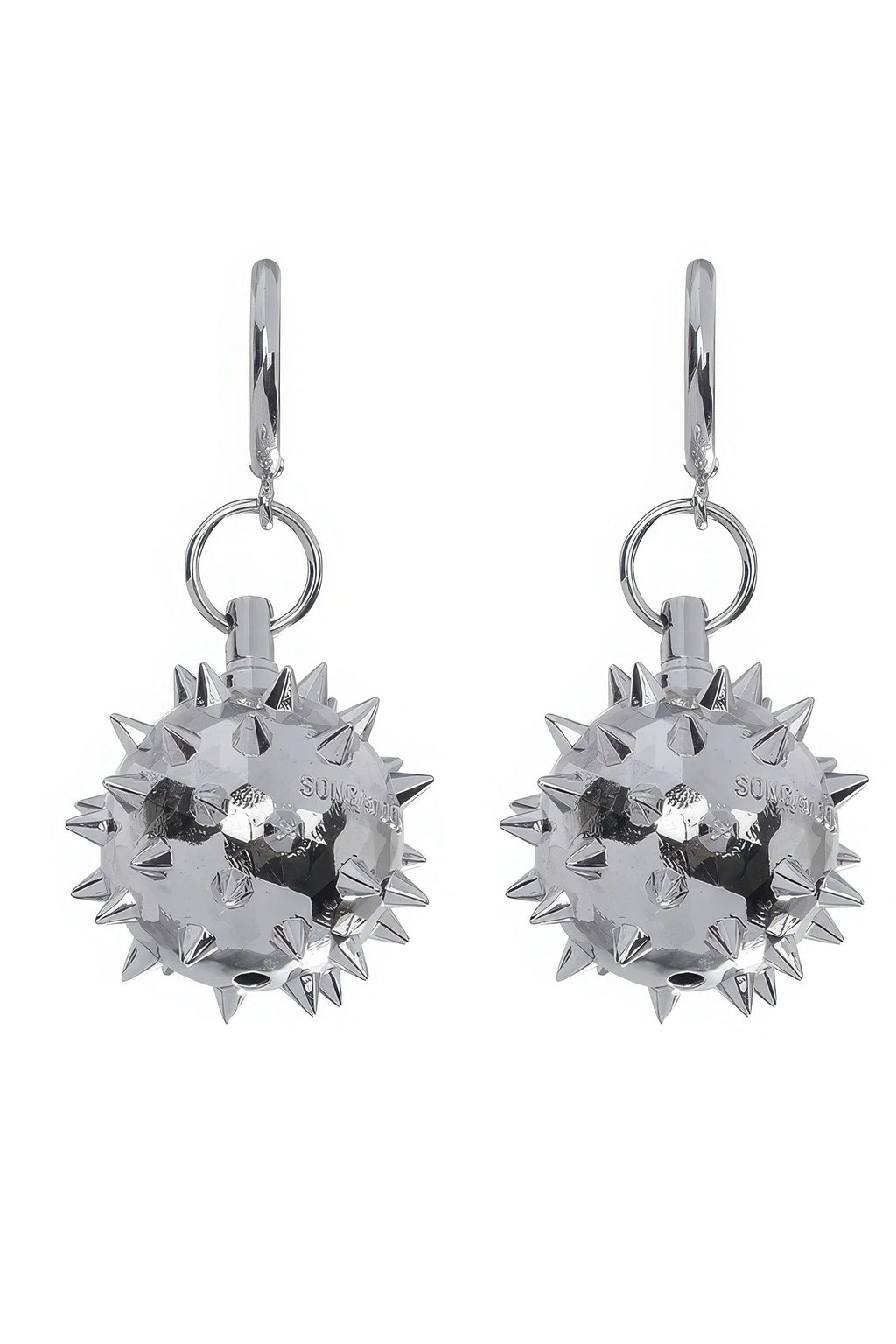 Warrior Chain Ball Earrings – Edgy & Unisex Statement Piece (Pair) - URBANPICK FASHION