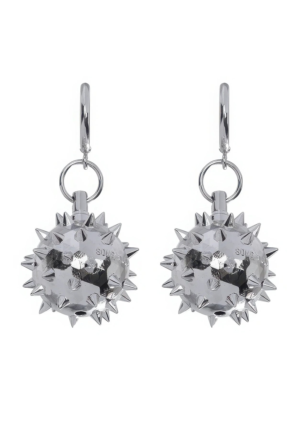 Warrior Chain Ball Earrings – Edgy & Unisex Statement Piece (Pair) - URBANPICK FASHION
