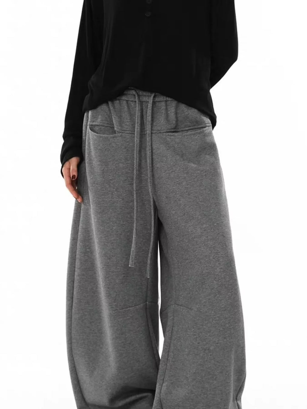 Men's Plus Size Drawstring Wide Leg Pants - URBANPICK FASHION