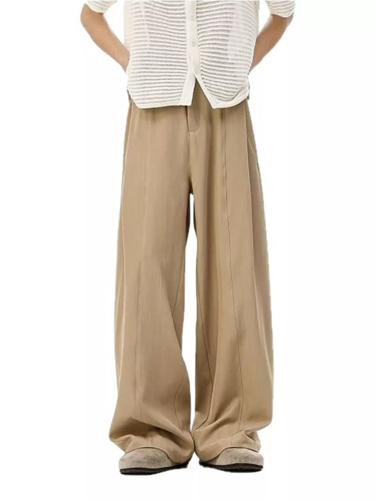 Men's Plus Size Wide-Leg Pants - URBANPICK FASHION