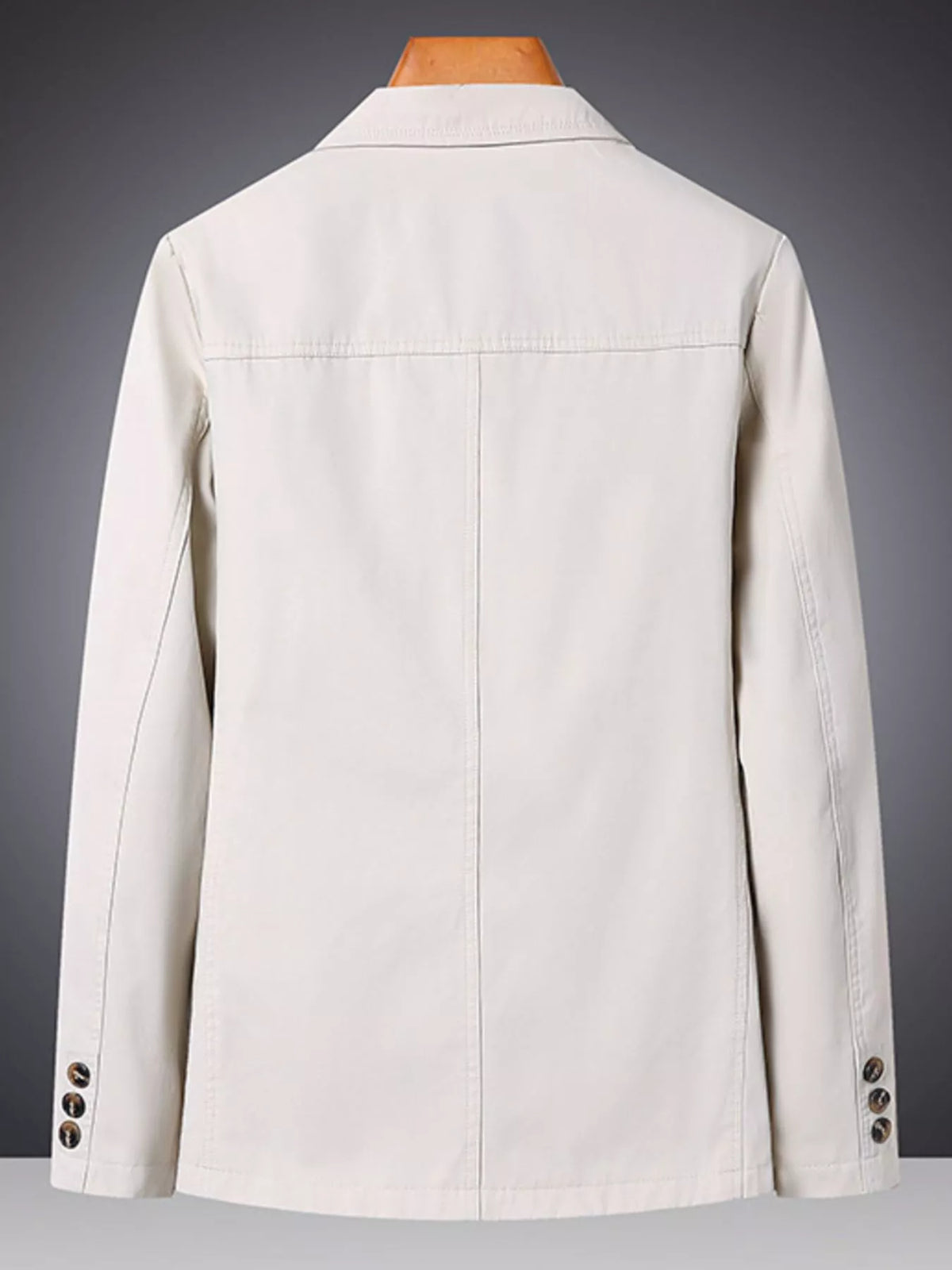 Men's Plus Size Lapel Collar Long Sleeve Blazer - URBANPICK FASHION