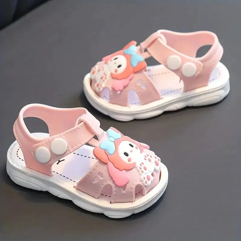Cute Cartoon Girls' Non-Slip Princess Beach Sandals - URBANPICK FASHION
