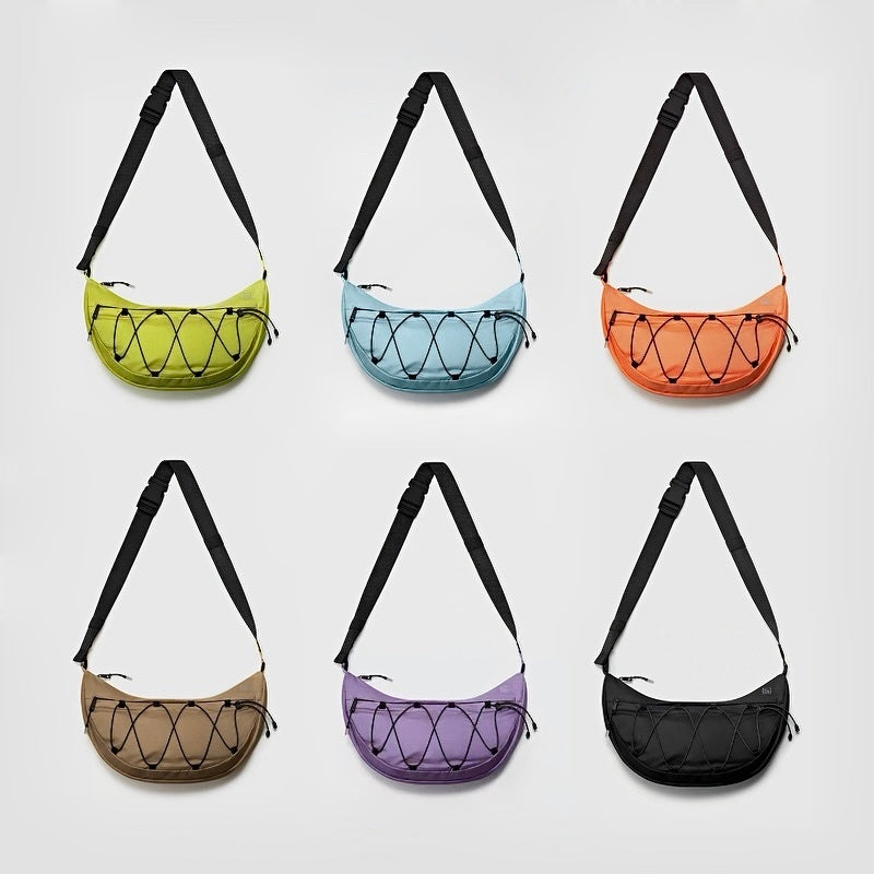 Airy Nylon Crescent Sling Bag - URBANPICK FASHION
