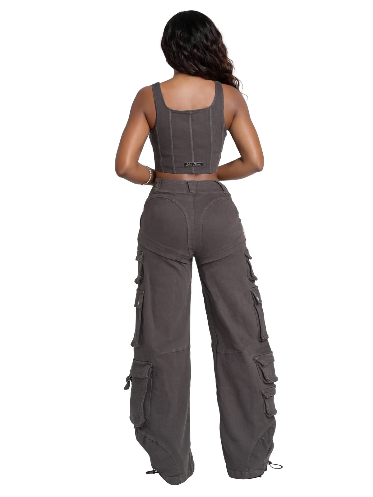 Low-Rise Twill Cargo Pant - URBANPICK FASHION