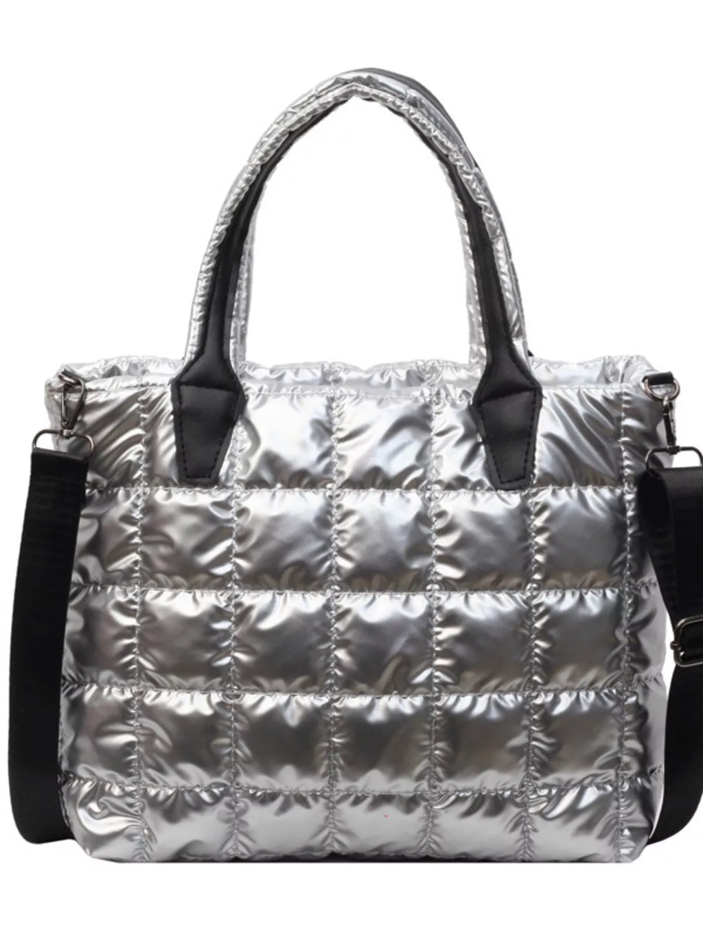 Bubble Textured Tote Crossbody Bag - URBANPICK FASHION