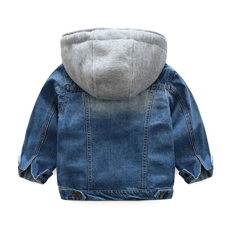 Kids Washed Soft Denim Jacket – Blue
