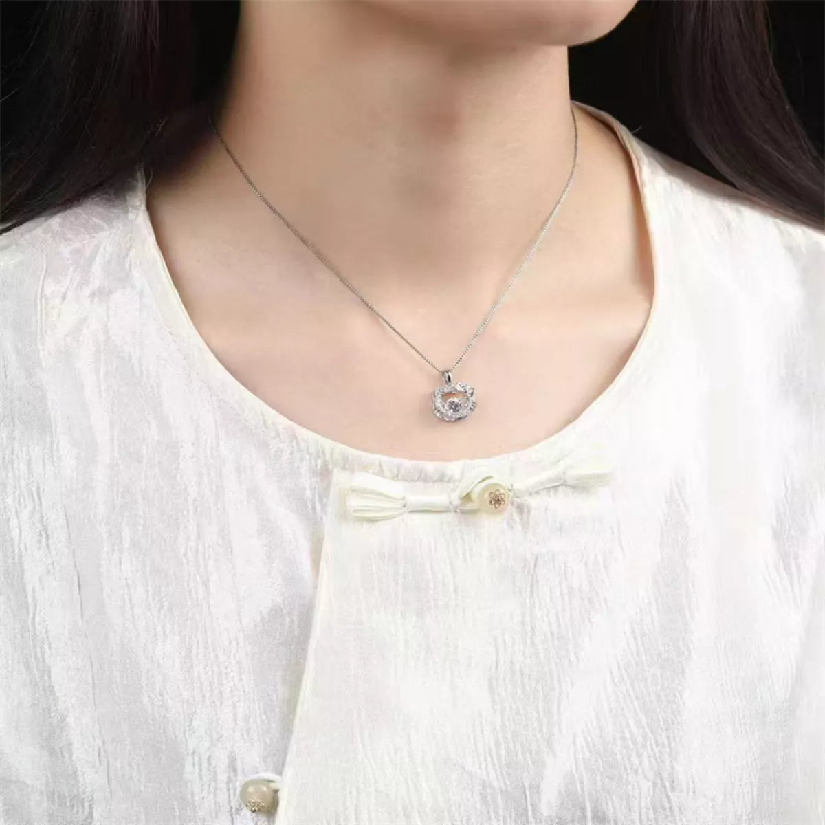 2 Carat Moissanite 925 Sterling Pendant Silver - URBANPICK FASHION