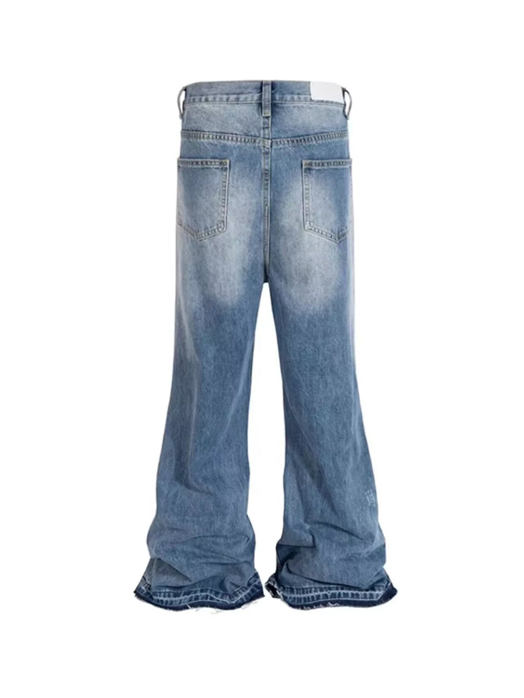 Men's Full Size Distressed Wide Leg Jeans Plus Size - URBANPICK FASHION