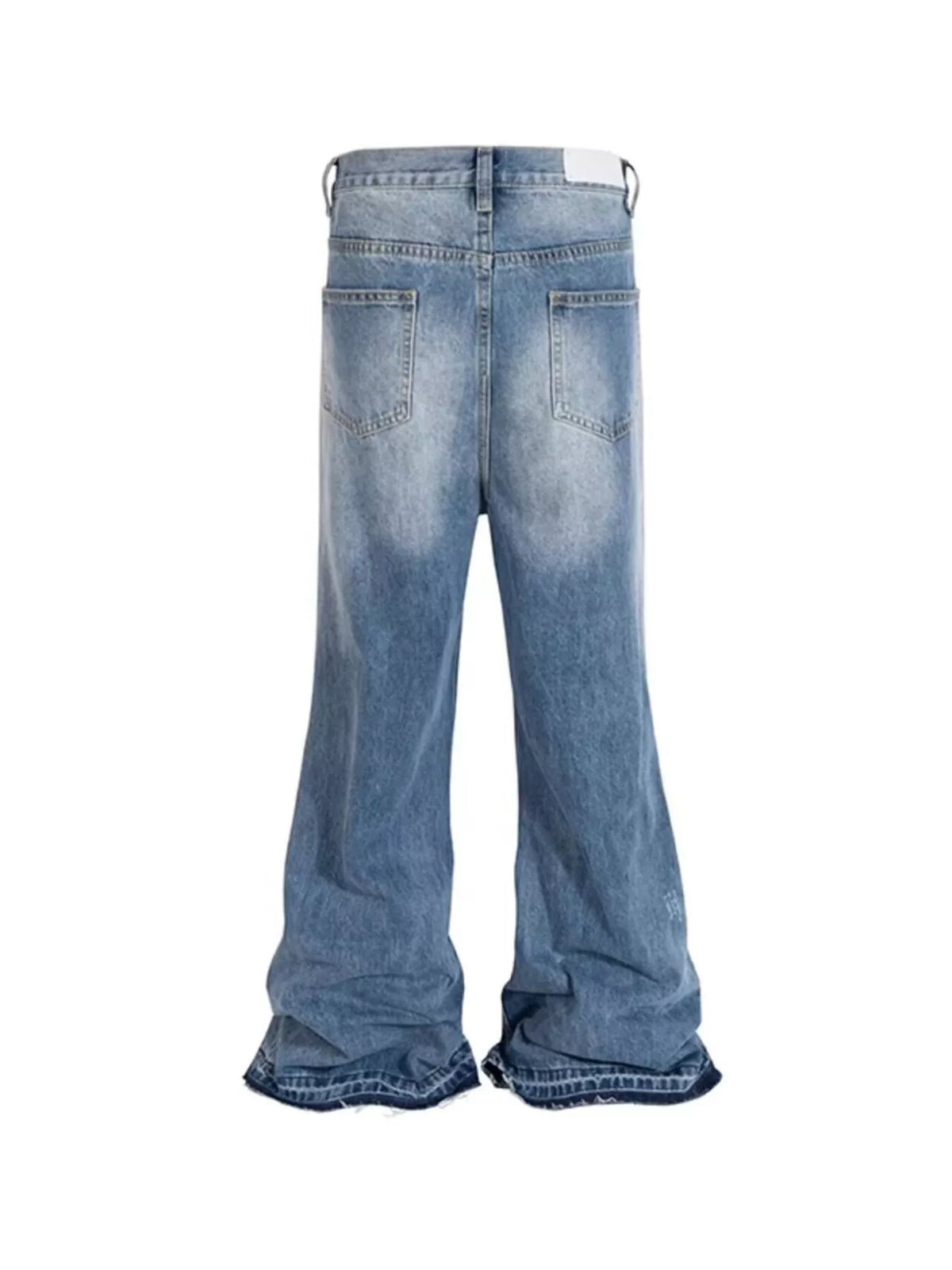 Men's Full Size Distressed Wide Leg Jeans Plus Size - URBANPICK FASHION