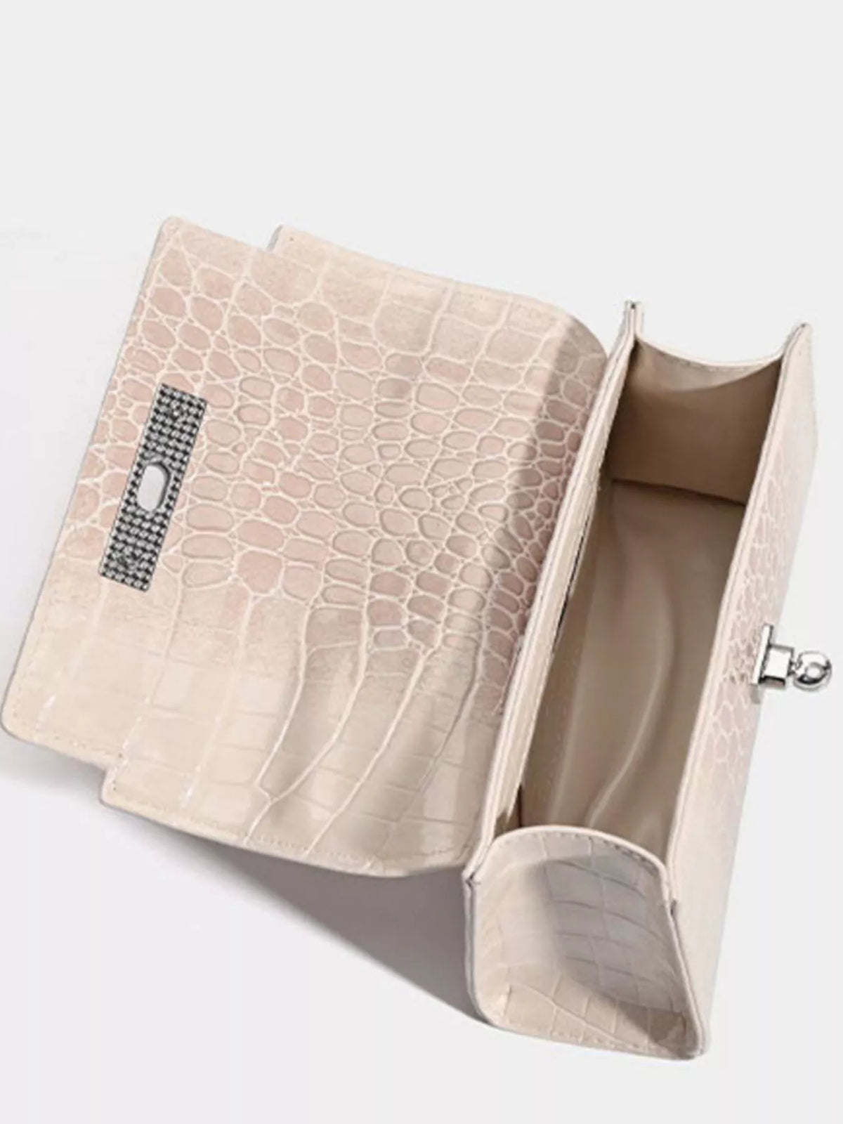 Croc-Embossed Top Handle Handbag - URBANPICK FASHION