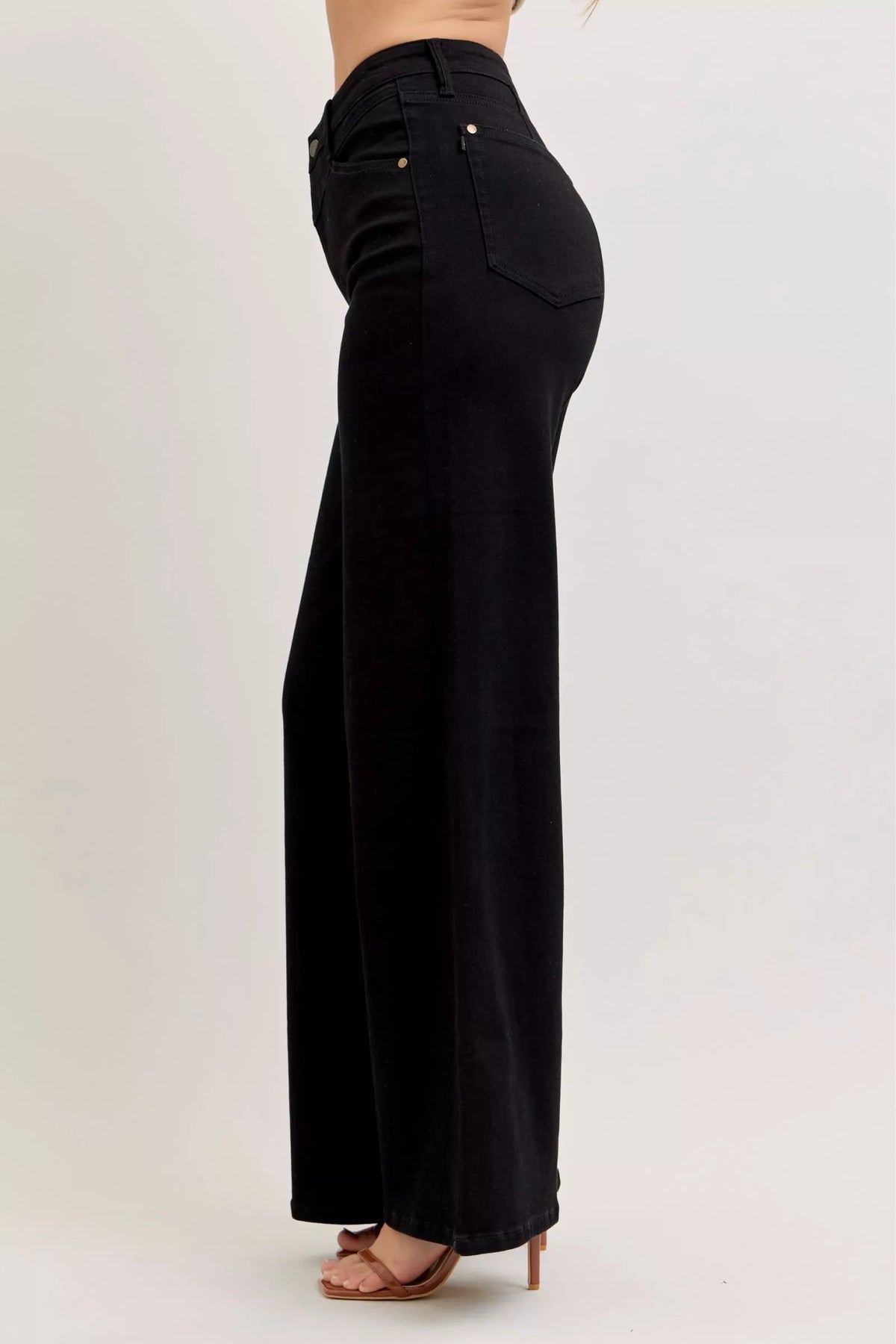 Judy Blue High-Waisted Wide Leg Jeans - URBANPICK FASHION