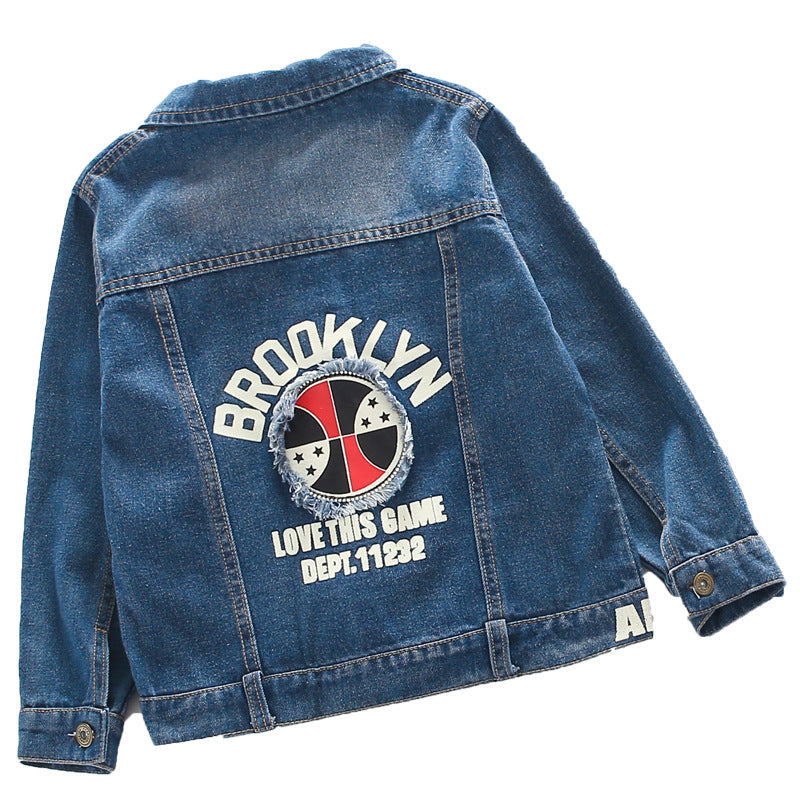 Girls Embroidered Denim Jacket