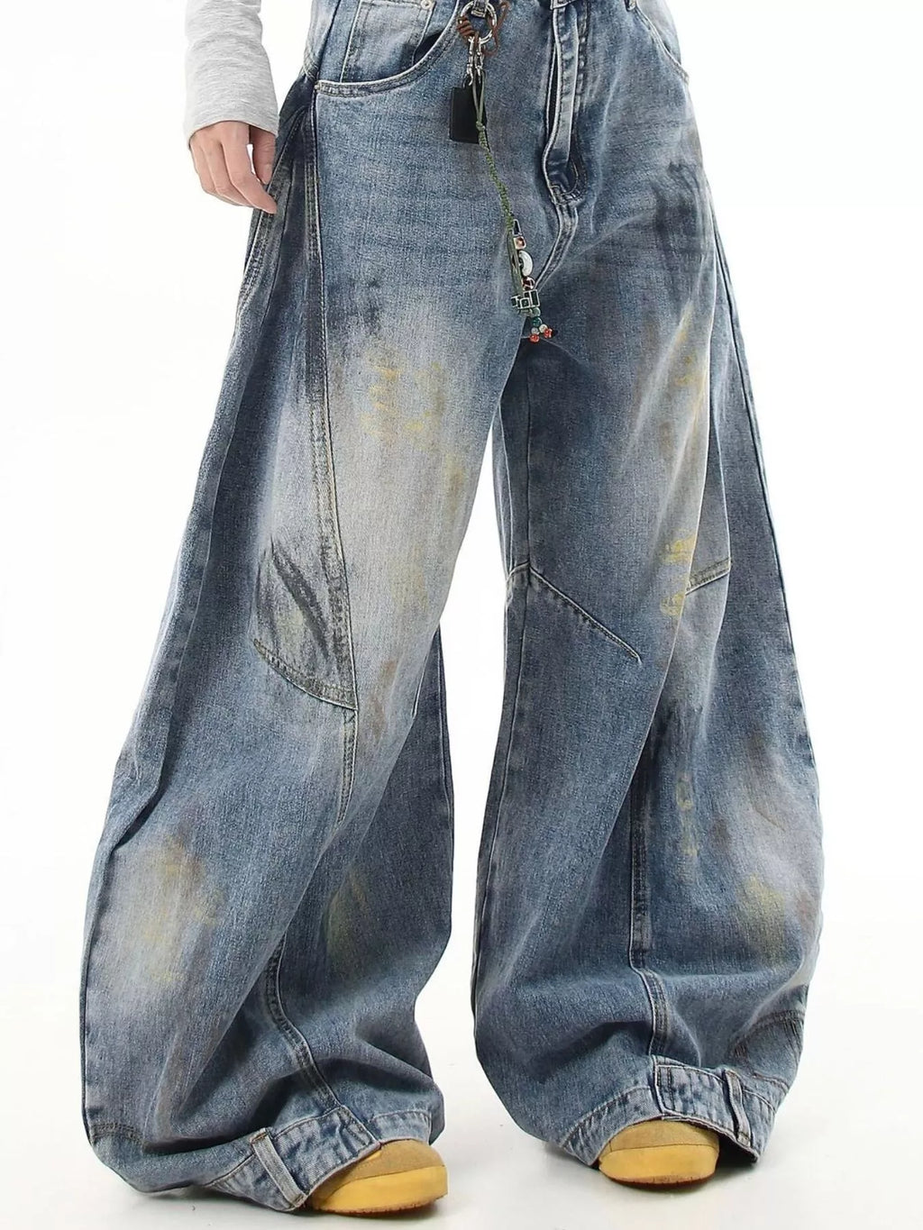 Men's Full Size Wide Leg Jeans Plus Size - URBANPICK FASHION