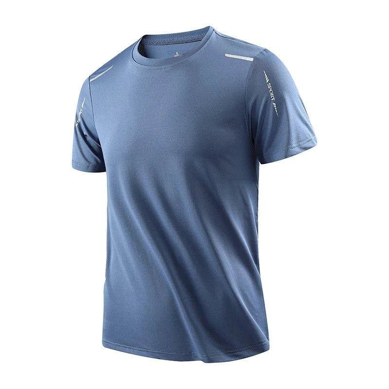 CHRLCK Men's Quick Dry Running T Shirt Size M Breathable Outdoor Sports Tee Hiking Fishing Summer Essentials - URBANPICK FASHION