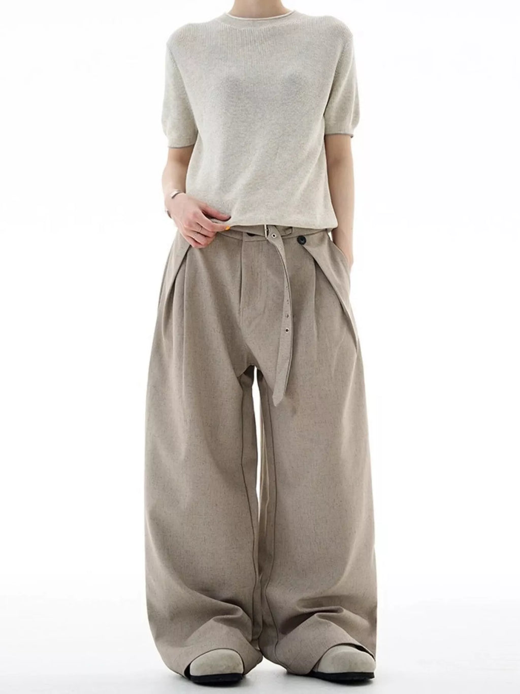 Men's Plus Size Wide Leg Pants - URBANPICK FASHION