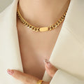 18K Gold-Plated Chain Necklace - URBANPICK FASHION