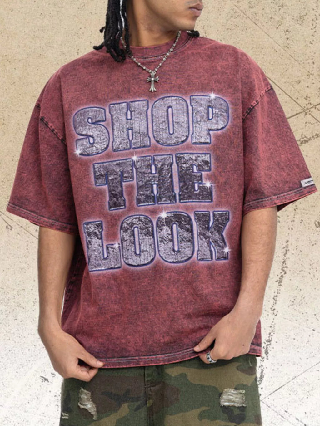 Men's Letter Graphic Short Sleeve T-Shirt - URBANPICK FASHION