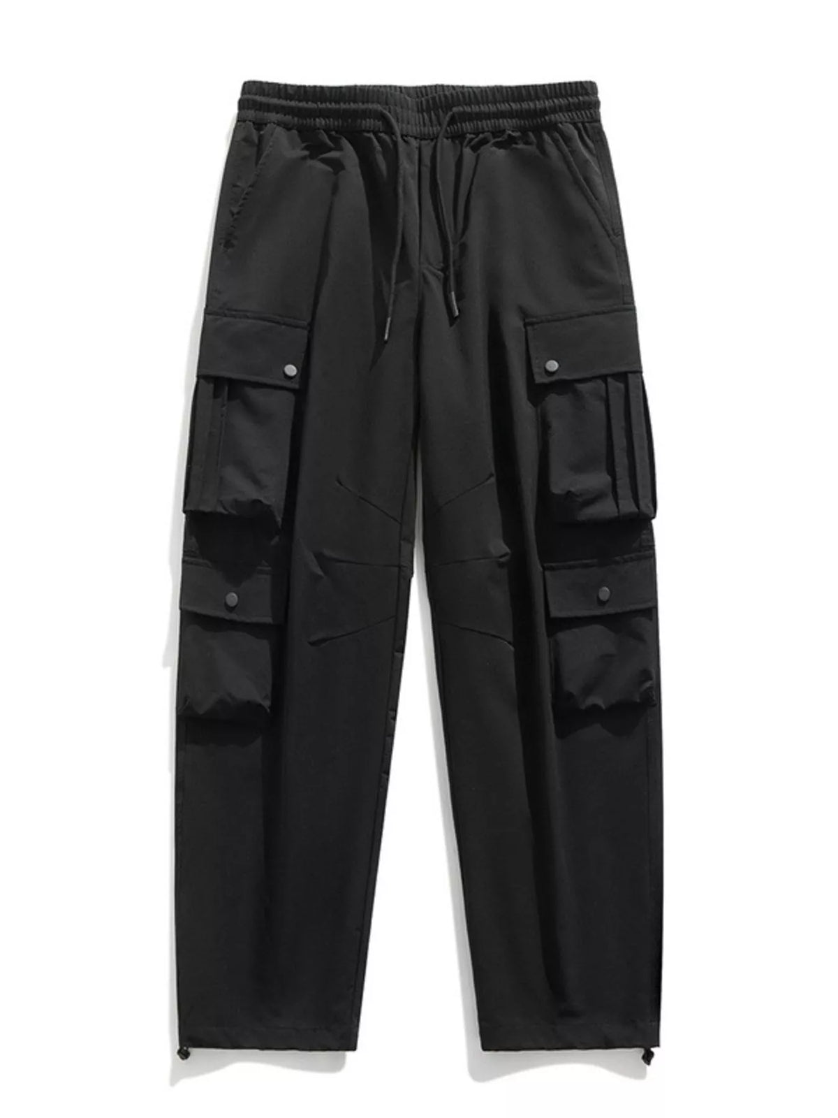 Men's Plus Size Loose Fit Multi-Pocket Cargo Pants - URBANPICK FASHION