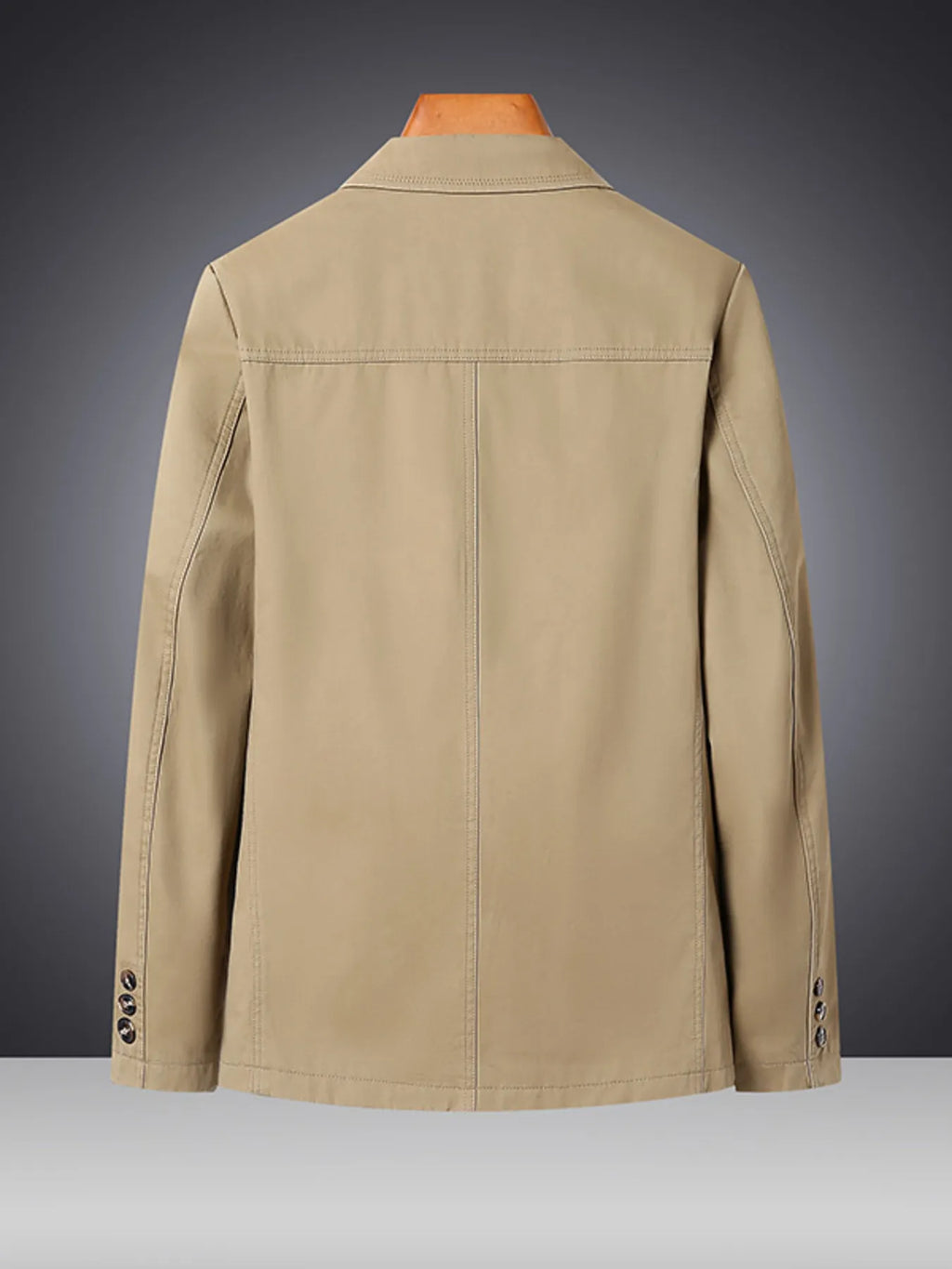 Men's Plus Size Lapel Collar Long Sleeve Blazer - URBANPICK FASHION