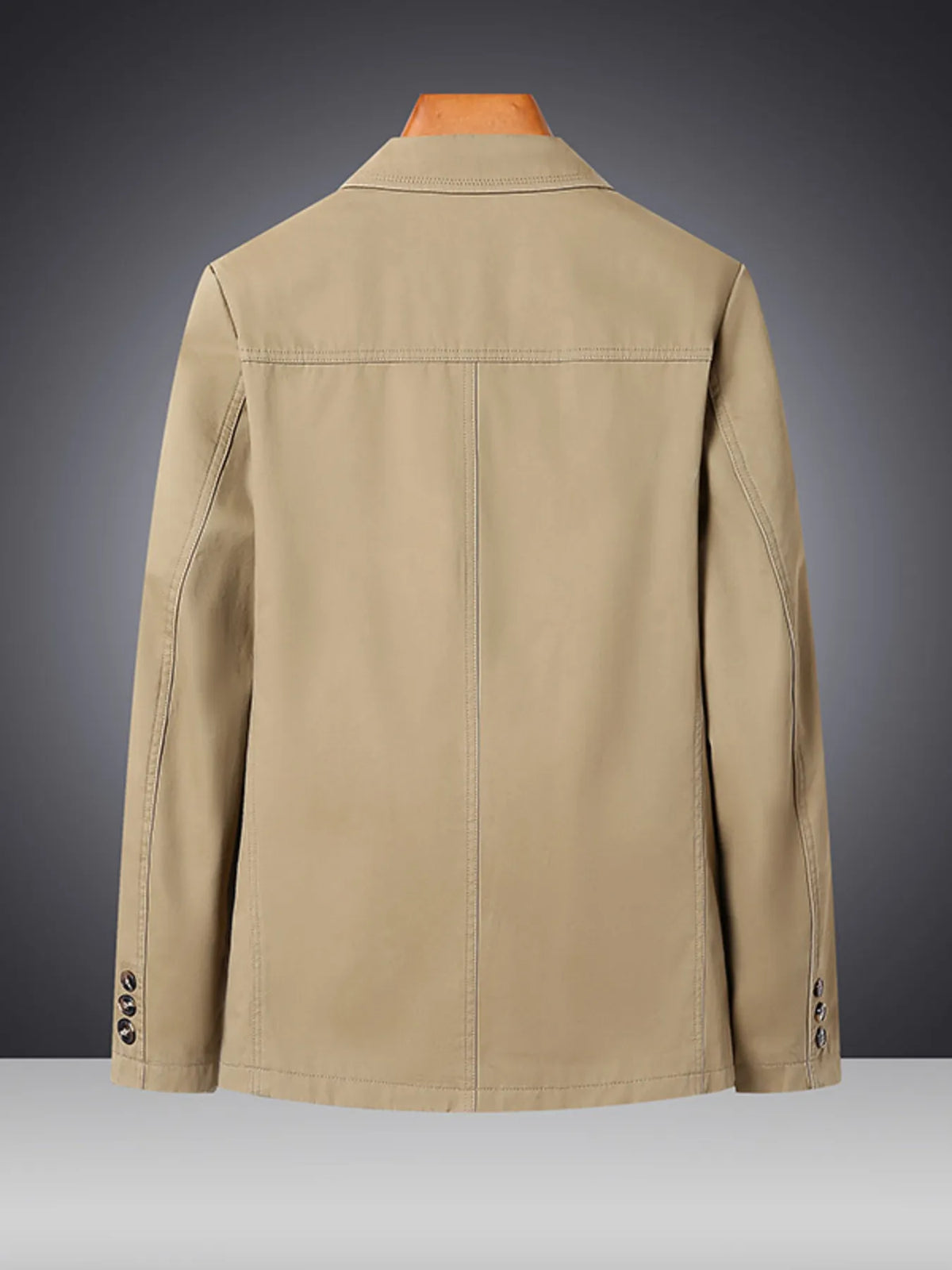 Men's Plus Size Lapel Collar Long Sleeve Blazer - URBANPICK FASHION