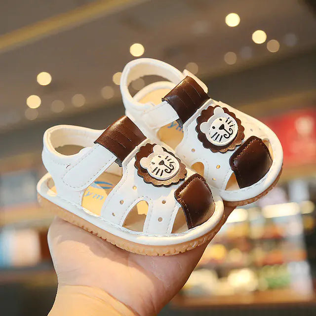 Genuine Leather Baby Girls Summer Beach Sandals - URBANPICK FASHION