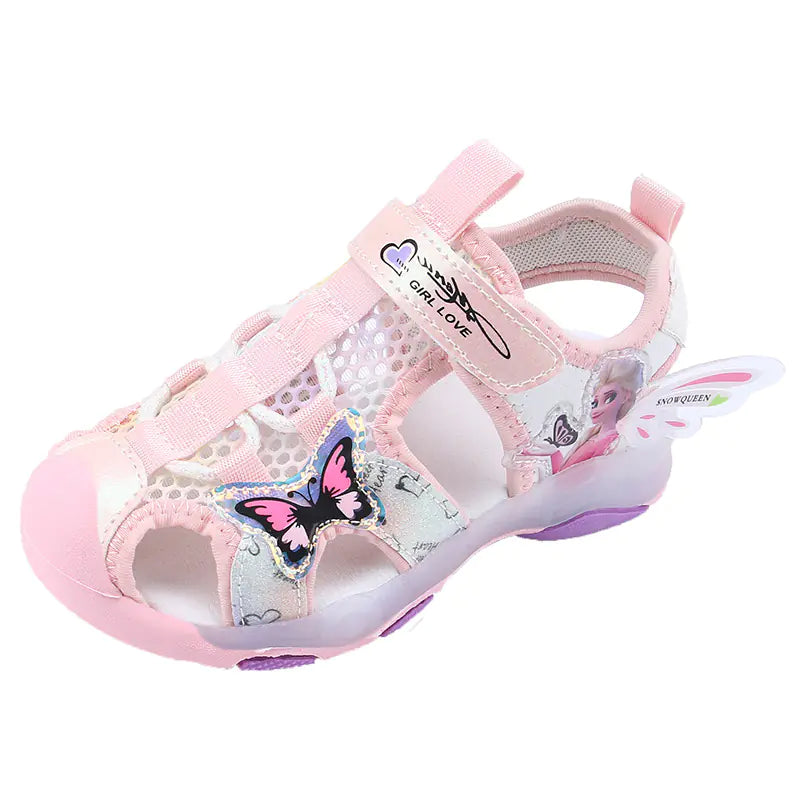 Girls' Light-Up Summer Sandals with Soft Sole - URBANPICK FASHION