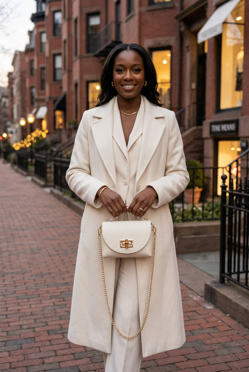 Mannequin avec le sac blanc en sortie à Boston