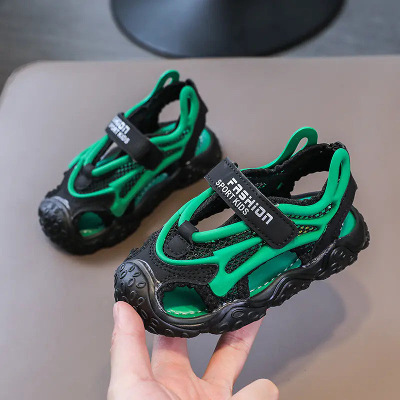 Children's Soft Bottom Summer Semi-Sandals for Boys - URBANPICK FASHION