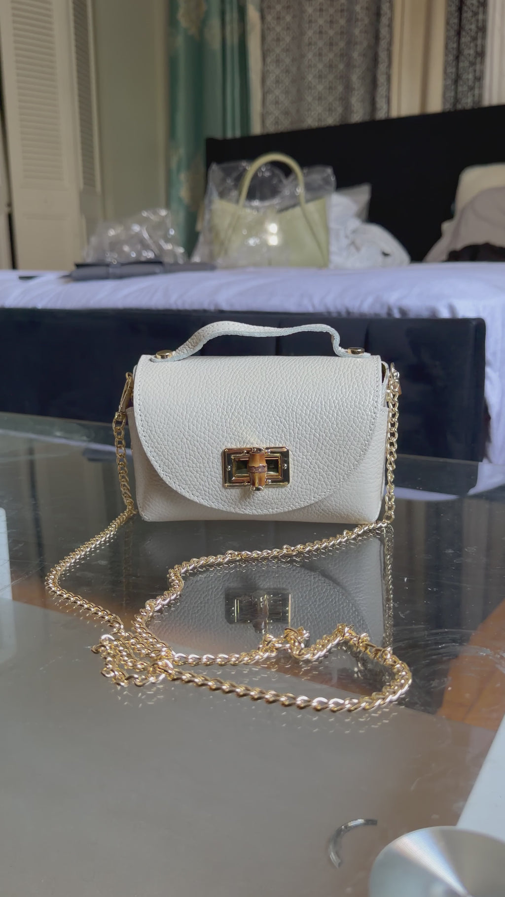 Chic Mini Top-Handle – Italian Handmade Leather Crossbody MADE IN ITALIA 🇮🇹