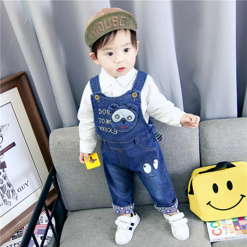 Korean Style Baby Denim Overalls for Boys and Girls - URBANPICK FASHION