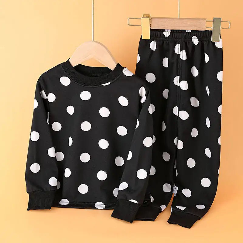 Boys' Cartoon Print Long Sleeve Pajama Set for Kids - URBANPICK FASHION